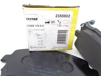 Subaru a Mitsubishi nové přední brzdové destičky TEXTAR - 7