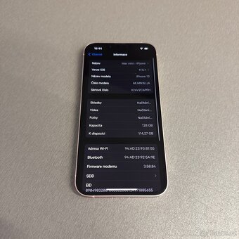 iPhone 13 128GB růžový, pěkný stav, 12 měsíců záruka - 7