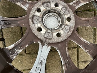 4x alu disky FORD 5x108 R16, zánovní zimní pneu - 7