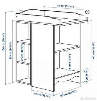 Přebalovací pult + police IKEA - 7