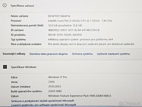 Jak nový HP EliteBook 830 G5 i5-8350 32GB 1TB SSD nová bat - 7