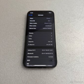 iPhone 12 Pro 256GB, pěkný stav, 12 měsíců záruka - 7