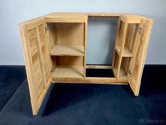 Koupelnová teaková skříň - 7