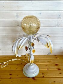 Stará kovaná romantická stolní lampa - 7