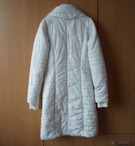 Bílá bunda bundička bílý kabát kabátek - S, M - 7