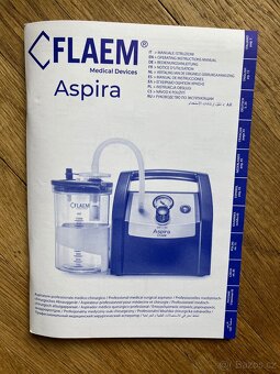 profesionální odsávačka FLAEM ASPIRA 800 ml + odsávací katet - 7