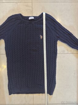 US Polo Assn. modrý svetr - 7