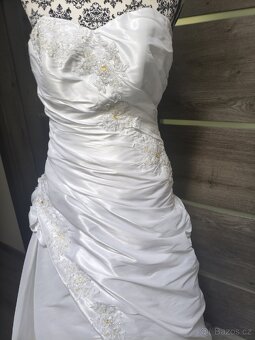 Tradiční svatební šaty vel. 38/40/42 - 7