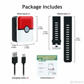 Pokemon Go Plus čtvercový, USB nabijecí(nový) - 7