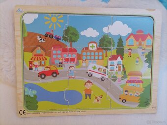 Dřevěné vkládačky, puzzle - 7