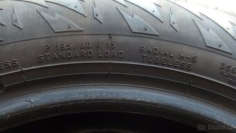 Prodám levně 4ks. málo jeté zimní pneu 195/60 r15 - 7