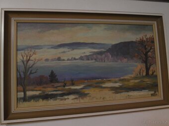 Obraz staré chaloupky ,lokalita Křižánky + další obrazy - 7