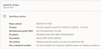⭐ Notebook DELL Latitude 5420 14" i5 16GB / 256GB SSD ⭐ - 7