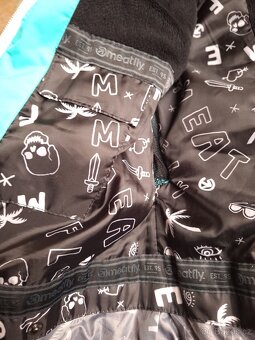 Značková tyrkysová lyžařská bunda Meatfly vel. XS - 7