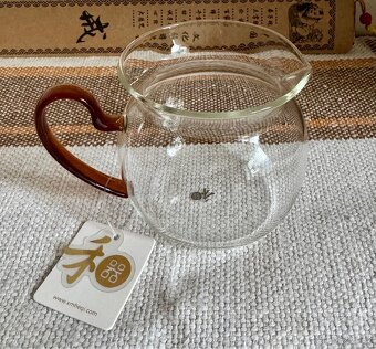 Porcelánová čajová souprava – žlutý Gaiwan - 7