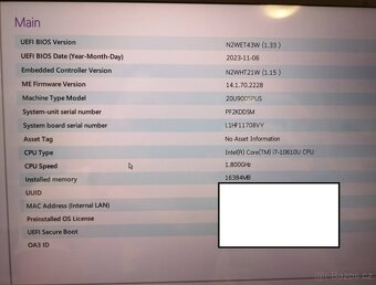 lenovo ThinkPad X1 Carbon gen 8 UHD 4k i7 - 7