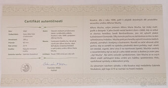 Exkluzivní sběratelská medaile – Muchovy Kosatce - 7