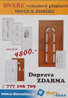 Oprava plastových dveří výroba  výplní. - 7