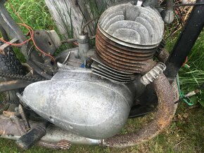 Jawa 350/354 kývačka rám + motor na otevřené sání - 7