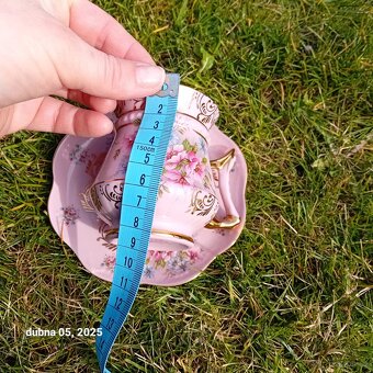 Sada růžového porcelánu. - 7