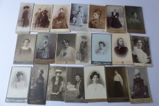 Staré kabinetní fotografie, kabinetky, móda, vojáci, děti... - 7