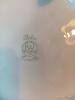 Stará porcelánová souprava feinsilber - 7