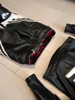 Psí Hubík Cobra-Pánská kožená moto kombinéza, dvoudílná - 7