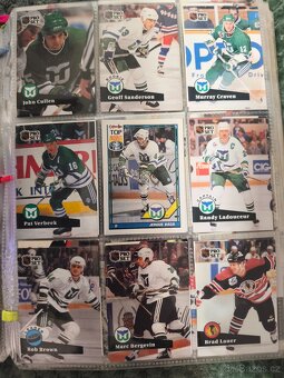 Album hokejových karet NHL 1990–1993 (cca 700 ks, Pro Set, S - 7