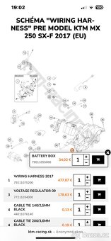 Ktm sxf 250, 2017 baterka, battery box nove set - 7