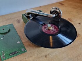 Vzácný starožitný cestovní gramofon Excelda Pocket, NO 55 - 7