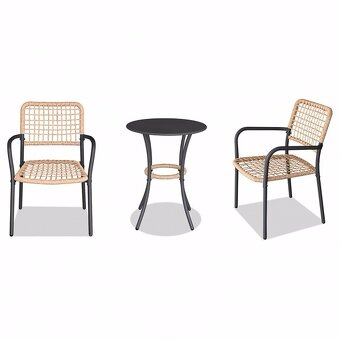 Balkónový set, zahradní set L1103 stůl + 2x židle - 7