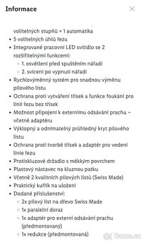 Aku přímočará pila peformance PSSPA E3 - 7