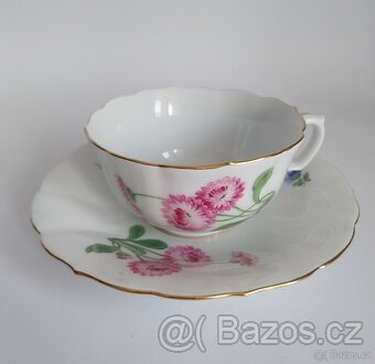 Starožitný porcelánový šálek Míšeň - Meissen - 7