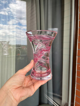 Ruckl Křišťálová váza 15 cm, strukturované sklo - 7