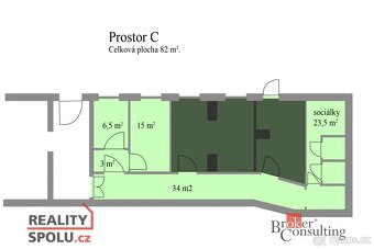 Podnájem, komerční/sklad, 82 m2, Minská, Žabovřesky, 61600 B - 7