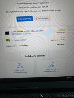 Prodám ASUS ROG Strix G18 (G814JI) – výkonný herní notebook - 7