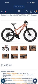 Dětské horské kolo 20" WOOM 4 OFF - Copper - 7