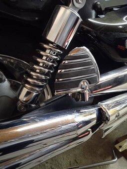 Masívní chrom plotny řidiče spolujezdce chopper,cruiser. - 7