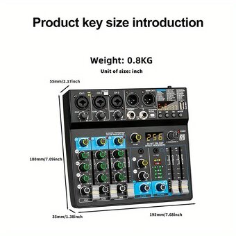 Profesionální audio mix Digitální FX 256-bit - 7