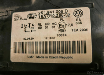 VW Caddy 2015-2020 pravá lampa H7+LED svícení -TOP - 7