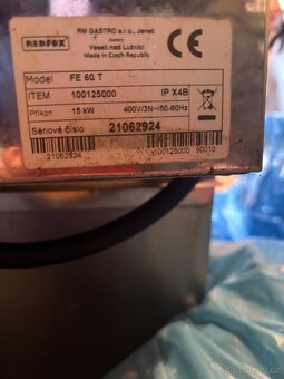 Gastro friteza stolní 30l REDFOX langoše, koblihy, ryby - 7