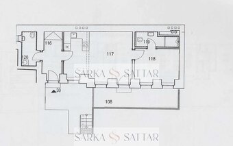 Pronájem plně vybaveného bytu 2+kk 52m2 s terasou 27m2 v žád - 7