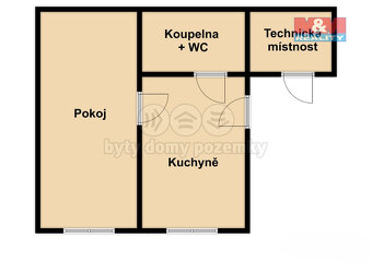 Pronájem bytu 2+kk, 53 m², Jindřichův Hradec, ul. Vídeňská - 7