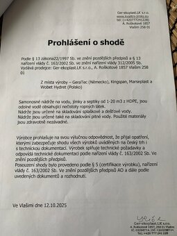 Plastová retenční nádrž na vodu - Atlantis 4000l - Nová - 7