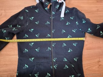 Modrá mikina s kapucí na zip willard v.S ... cca 164 - 7