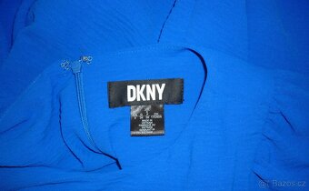 Modré šaty s volánem DKNY - 7