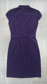 Fialové pouzdrové šaty zn.H&M - vel.34 - 7