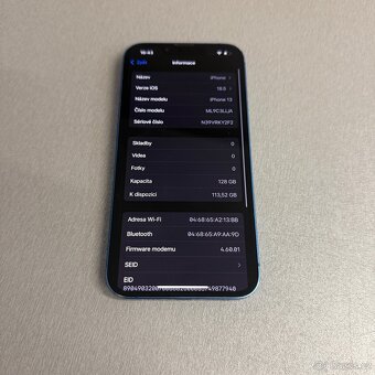 iPhone 13 128GB modrý, pěkný stav, 12 měsíců záruka - 7
