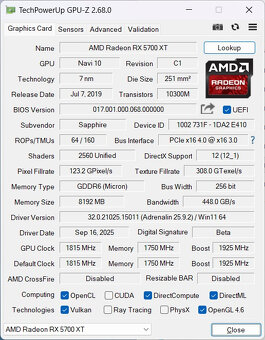 Herni PC - Ryzen 4500, 16GB RAM, 1TB NVME, 5700XT, WIN11 - 7