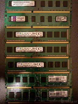 RAM DDR3 4GB – 1333 / 1600 MHz – desktop PC – více kusů - 7